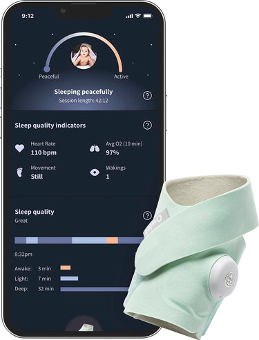 Owlet - Dream Sock Baby Monitor - Mint